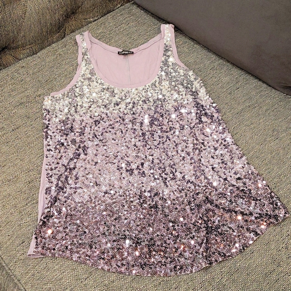 Cute sparkly sequins tank top